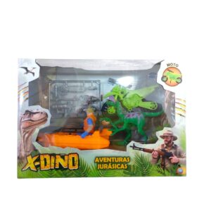 SUPER LANCHA Y MOTO CON DINO (55434)
