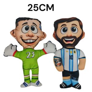 PELUCHE JUGADORES DIBU/MESSI 25CM