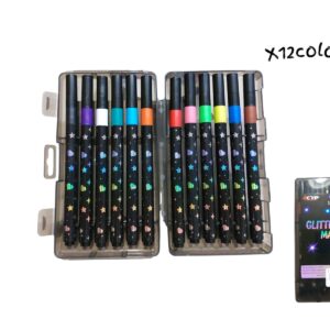 MARCADORES CON GLITTER X12 (2225)