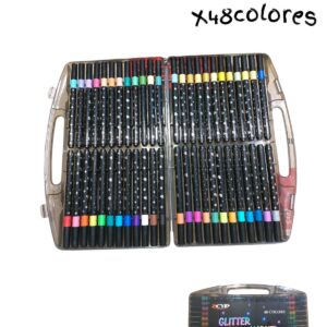 MARCADORES CON GLITTER X48 (2228)