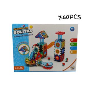 CARRERA DE BOLITAS C/PIEZAS MAGNETICOS X60PCS (57416)