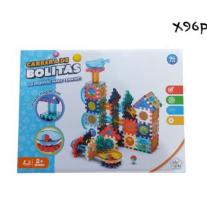 CARRERA DE BOLITAS C/PIEZAS MAGNETICOS X96PCS (57418)