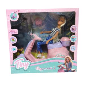 MUÑECA TINY C/ MOTO (53473)