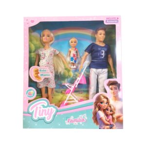 MUÑECA TINY EMBARAZADA Y SU FAMILIA (53866)