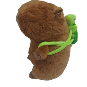 PELUCHE CAPIBARA CON TORTUGA 30 CM
