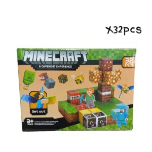 CUBO MAGNETICO DE MINECRAFT X32PCS (677111)