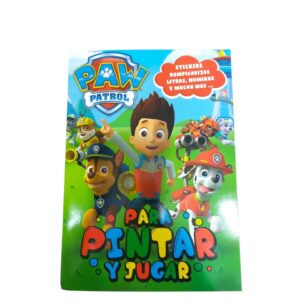 LIBRO PARA COLOREAR DE PAW PATROL