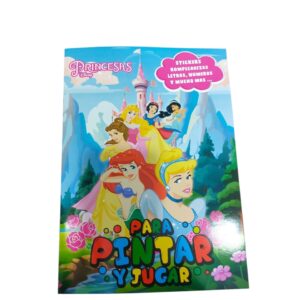LIBRO PARA COLOREAR DE LAS PRINCESAS