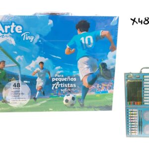 SET DE ARTE FUTBOL VALIJA X48PCS (56575)