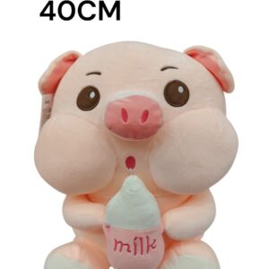 PELUCHE CHANCHITO CON BIBERON 40CM