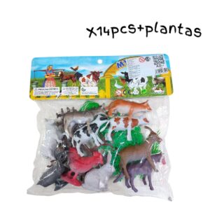 ANIMALES DE LA GRANJA X14PCS+PLANTAS (8301)