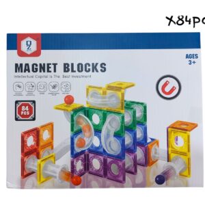 BLOQUES LABERINTO DE CANICAS MAGNETICOS X84PCS (30918)