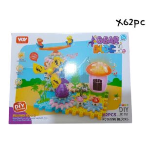 BLOQUES TRIDIMENDIONALES MOLINOS X62PCS (624586)