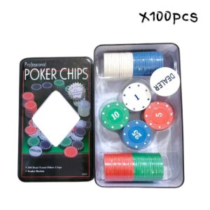 LATA POKER CHIPS X100PCS (31277)