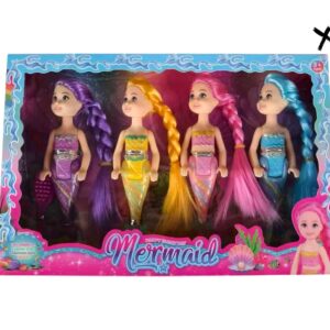 MUÑECAS SIRENAS X4 (30624)