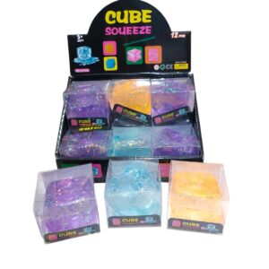 SQUISHY CUBO HIELO CON BRILLO (PRECIO FINAL)