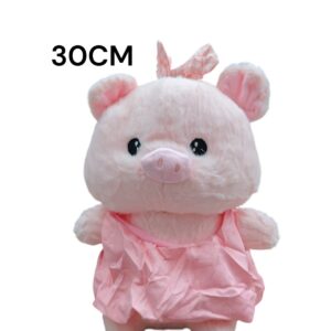 PELUCHE CHANCHITO CON VESTIDO 30CM