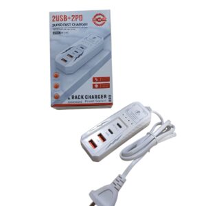 ZAPATILLA CARGADOR (2USB+2PD) (06427)