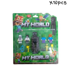 MUÑECO DE MINECRAFT X10PCS (72463)