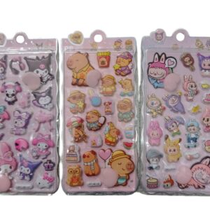 STICKERS 3D KUROMI CAPIBARA LABUBU 34447