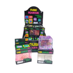 SQUISHY CUBO HIELO CON BRILLO